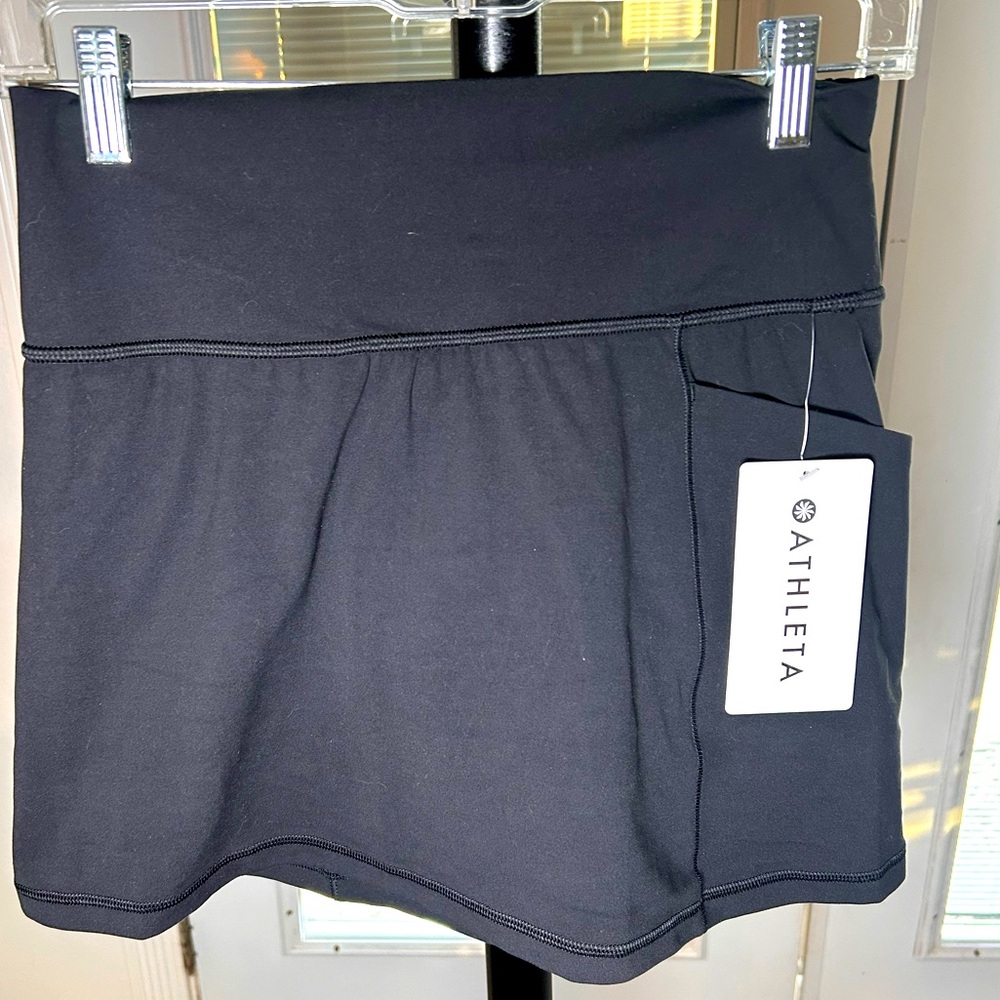 Athleta Black Skorts with Wide Waistband
